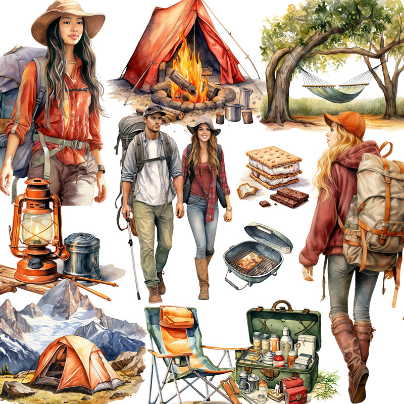 Garden Journal Planner - 20 unids/pack pegatina para acampar al