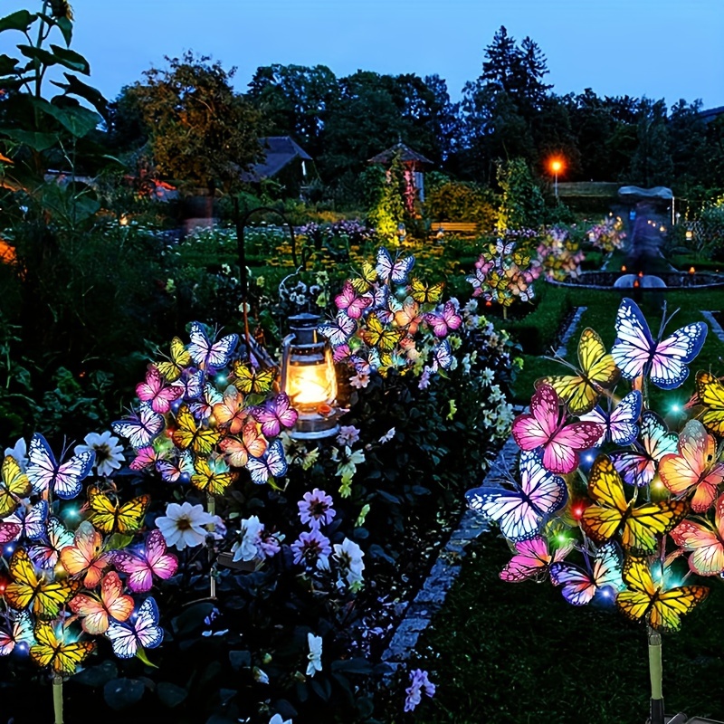 Smart Zen Garden - Luces LED solares de mariposa para