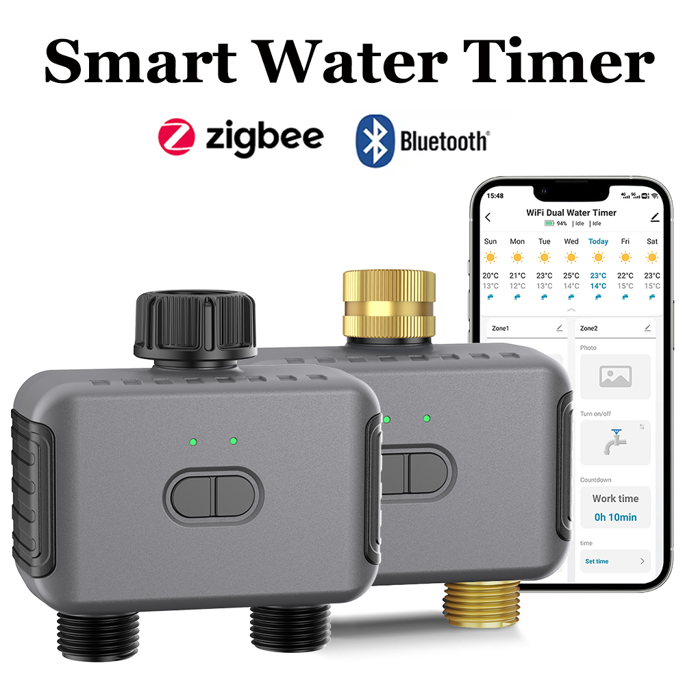 Smart Garden Outdoor - Temporizador de agua inteligente Tuya Zigbee/BT,
