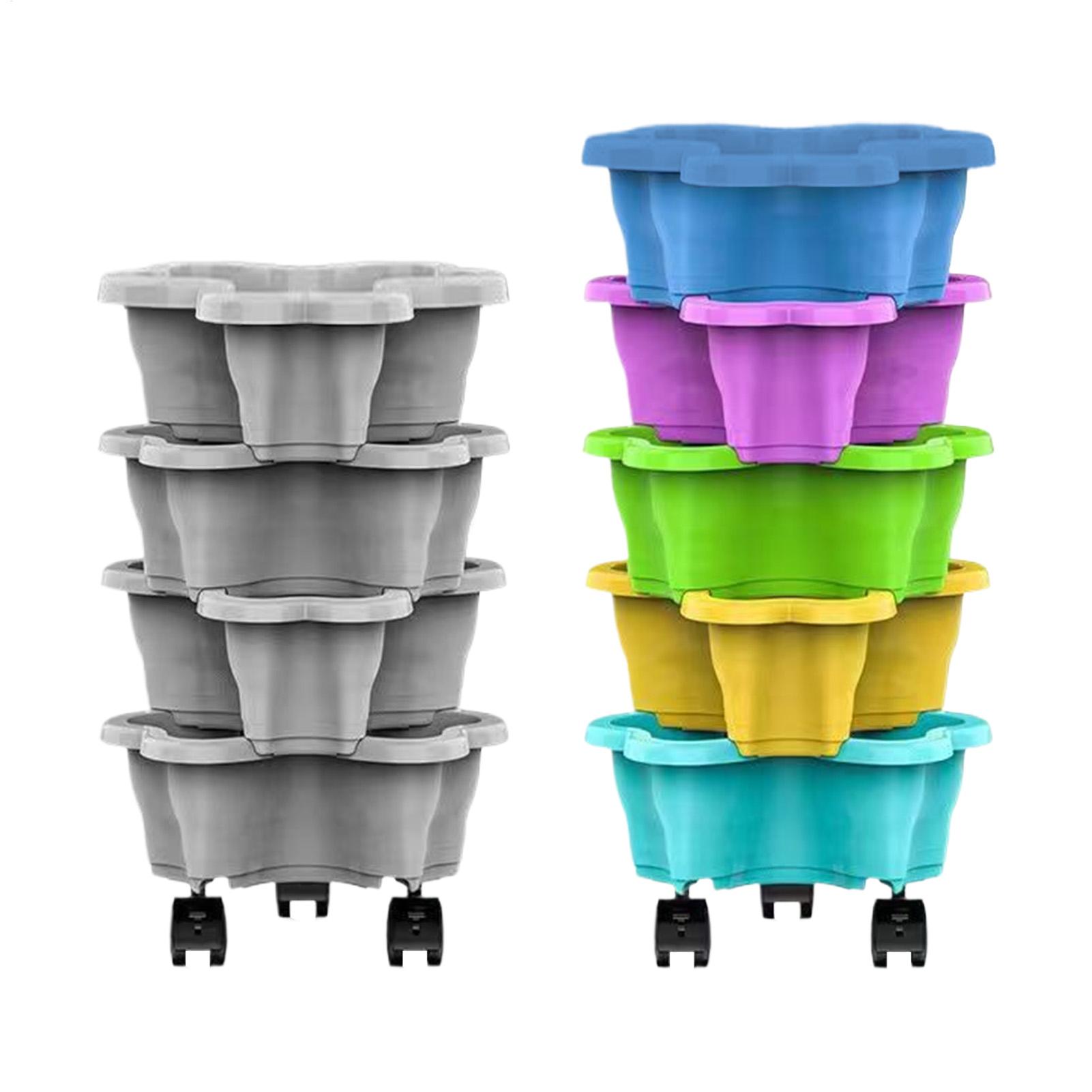 Vertical Planter Tower - Torre de plantas apilable, maceta vertical