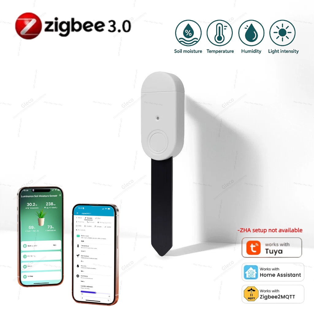 Smart Garden Zigbee - Sensor de Humedad, Temperatura y Luz
