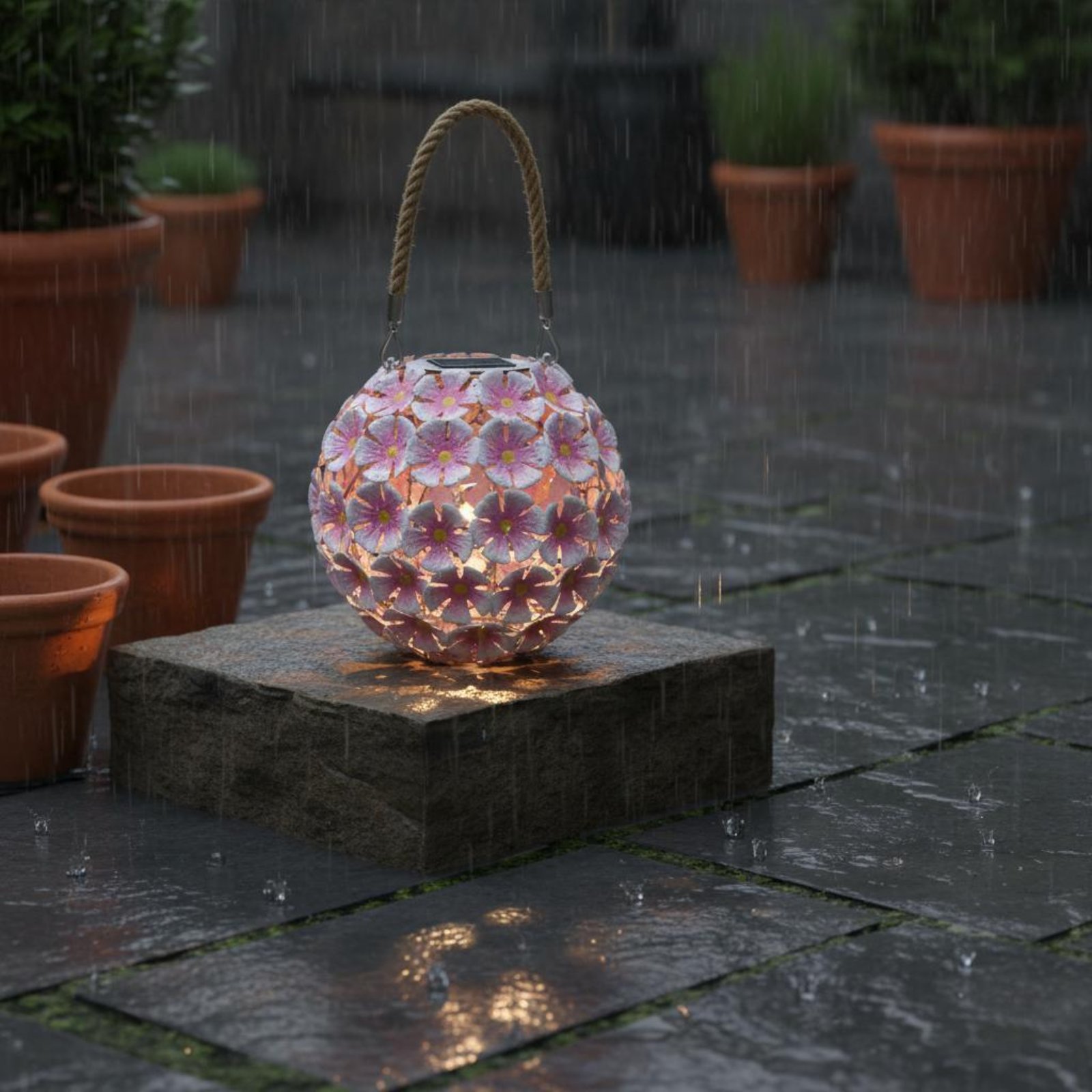 Smart Garden Lanterns - Lámpara Solar Colgante con Forma de