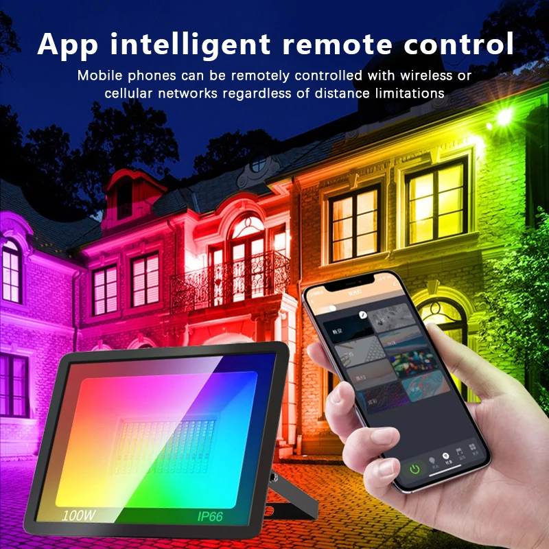 Reflector RGB TUYA aplicación  - Smart Garden Drawing reseña y precio