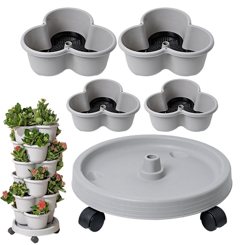 Maceta Vertical Apilable con B - Vertical Planter Tower reseña y precio