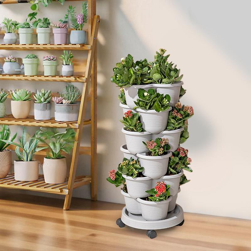 Maceta Vertical Apilable con B - Vertical Planter Tower reseña y precio