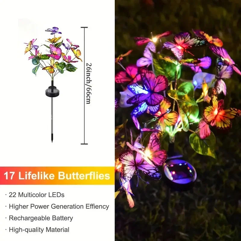 Luces LED solares de mariposa  - Smart Zen Garden reseña y precio