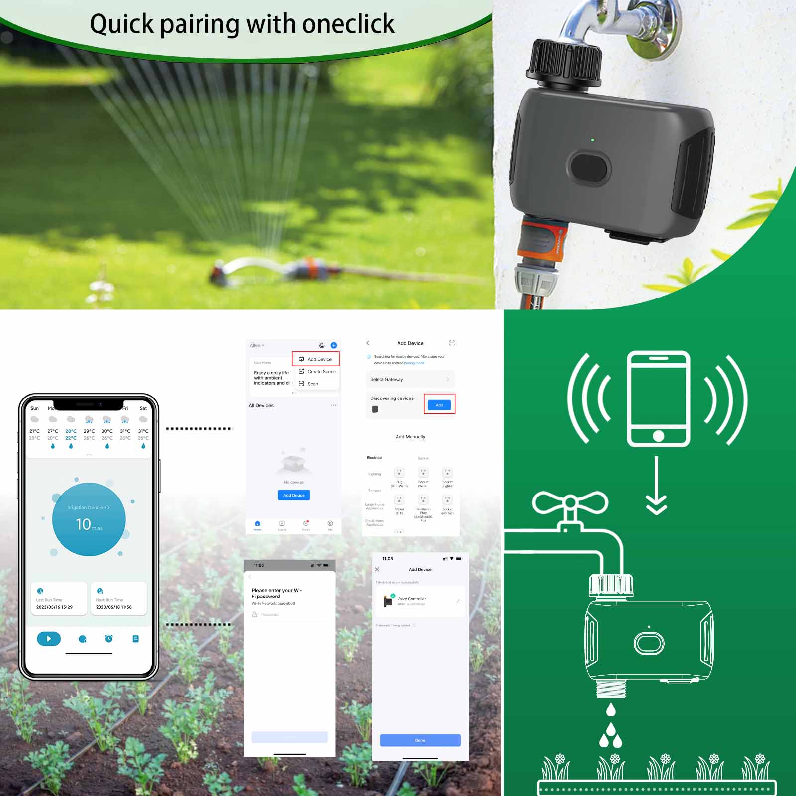 Temporizador de riego automáti - Wifi Irrigation Timer reseña y precio