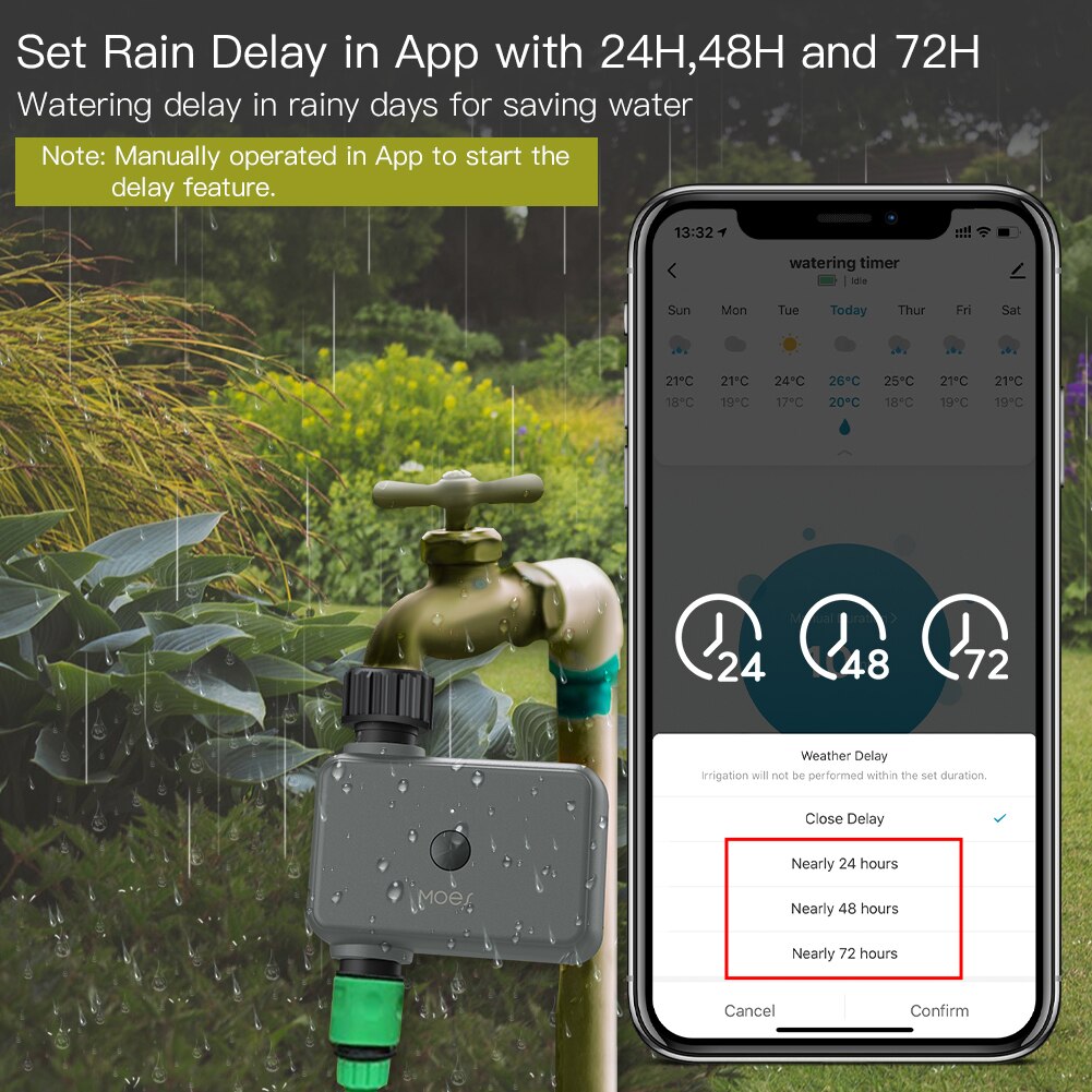 Moes Smart Tuya Temporizador d - Smart Zen Garden reseña y precio