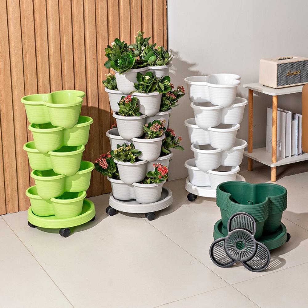 Maceta Vertical Apilable de Pl - Vertical Planter Tower reseña y precio