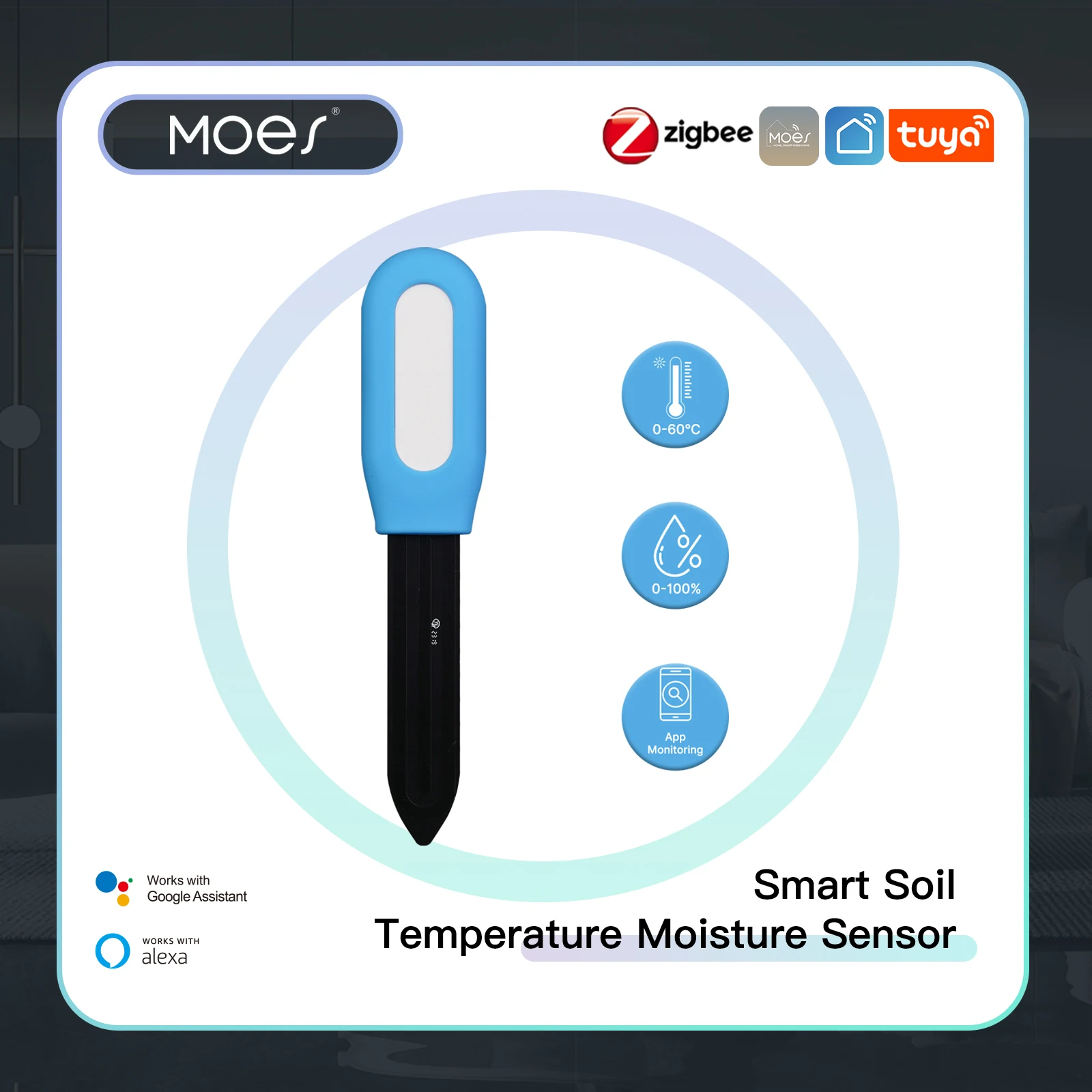 MOES-medidor inteligente ZigBe - Smart Garden Zigbee reseña y precio