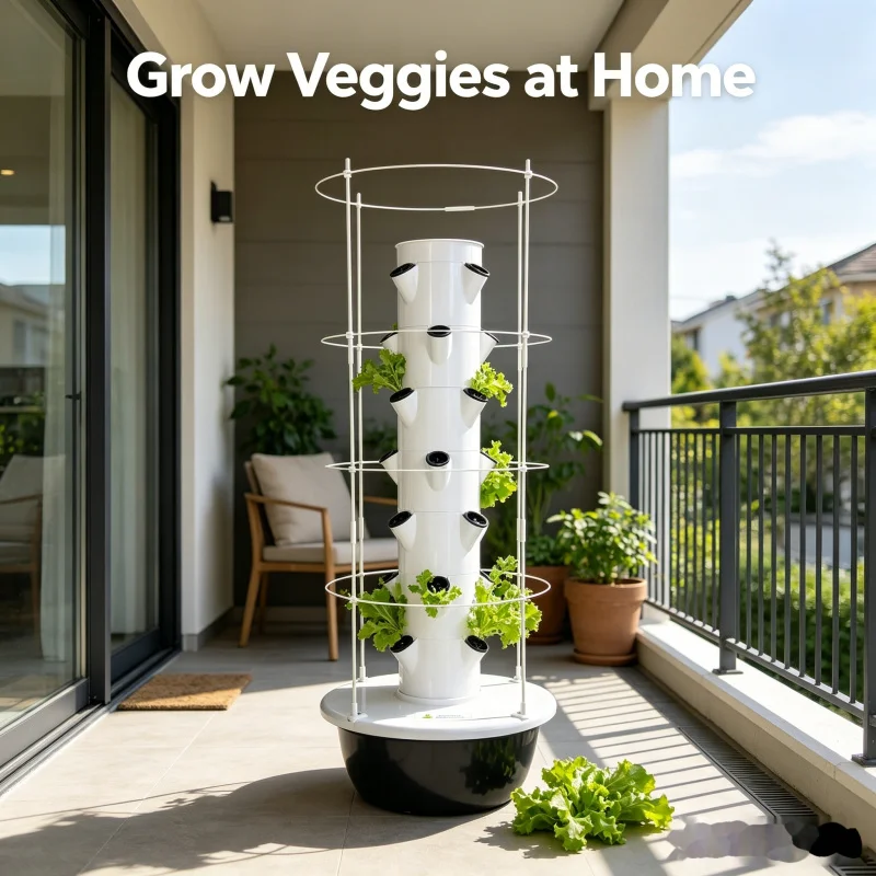 Sistema de Jardín Vertical Hid - Vertical Planter Tower reseña y precio