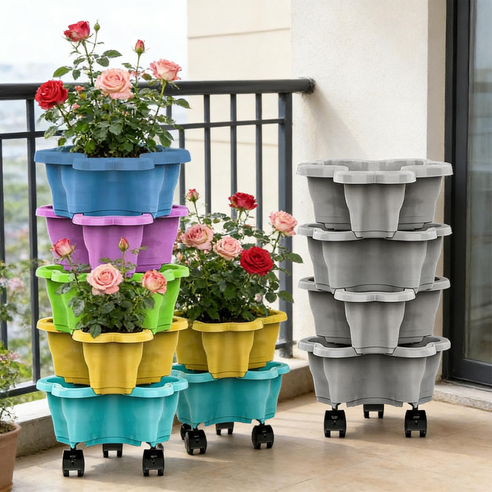 Maceta de Plástico Multicapa c - Vertical Planter Tower reseña y precio