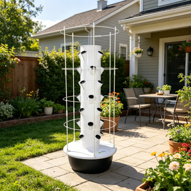 Torre Hidropónica Vertical de  - Vertical Planter Tower reseña y precio