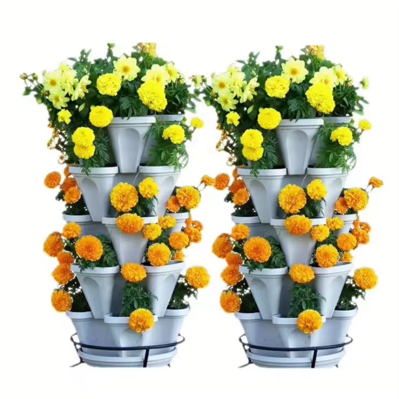 Maceta Apilable de 5 Niveles c - Vertical Planter Tower reseña y precio