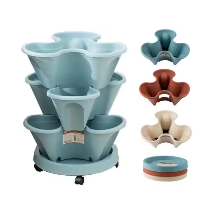 Maceta Apilable de 5 Niveles c - Vertical Planter Tower reseña y precio