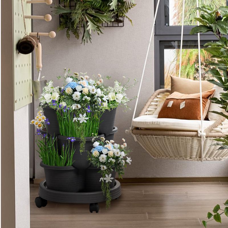 4 unids/set maceta Vertical ap - Vertical Planter Tower reseña y precio