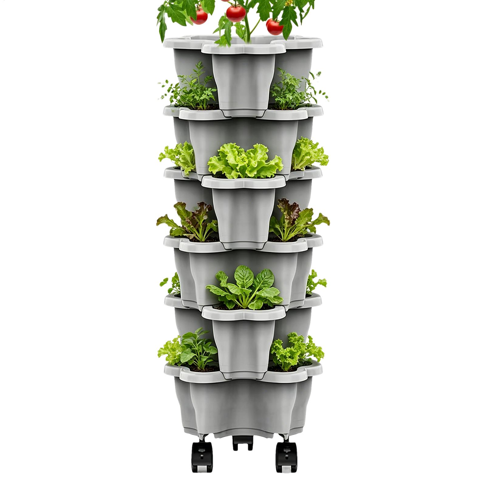 Torre de Macetas Apilable Vert - Vertical Planter Tower reseña y precio