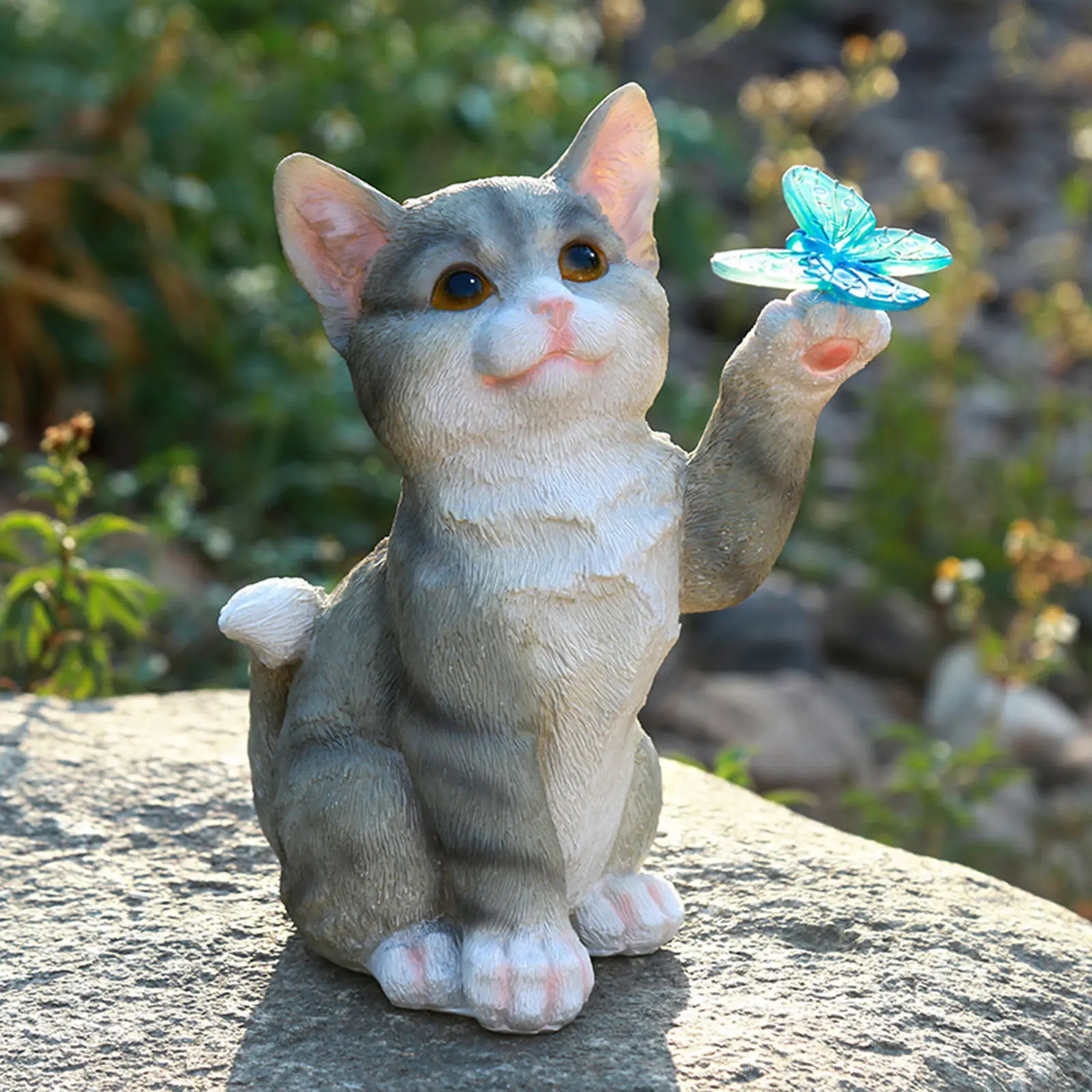 Escultura de gato al aire libr - Smart Zen Garden reseña y precio