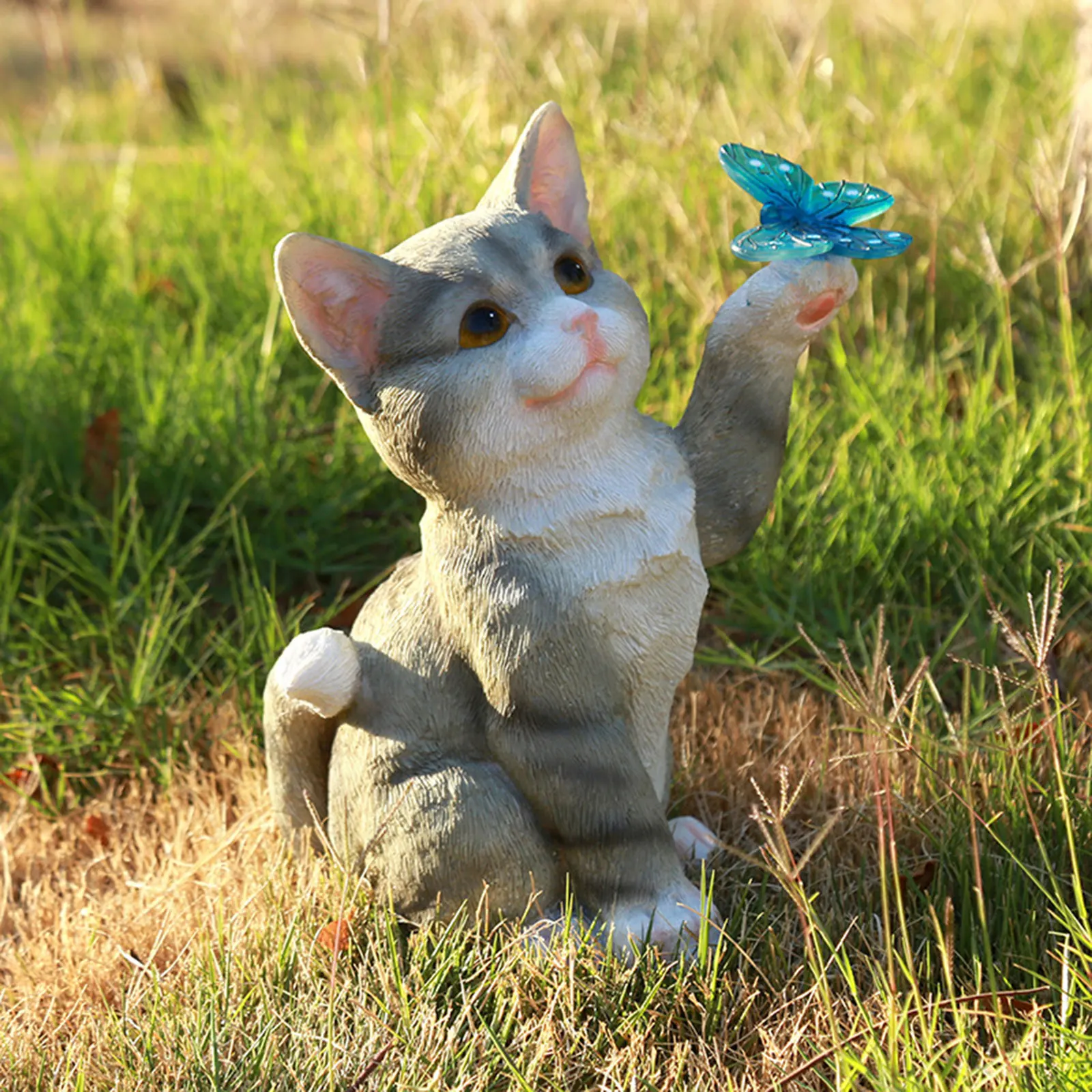 Escultura de gato al aire libr - Smart Zen Garden reseña y precio