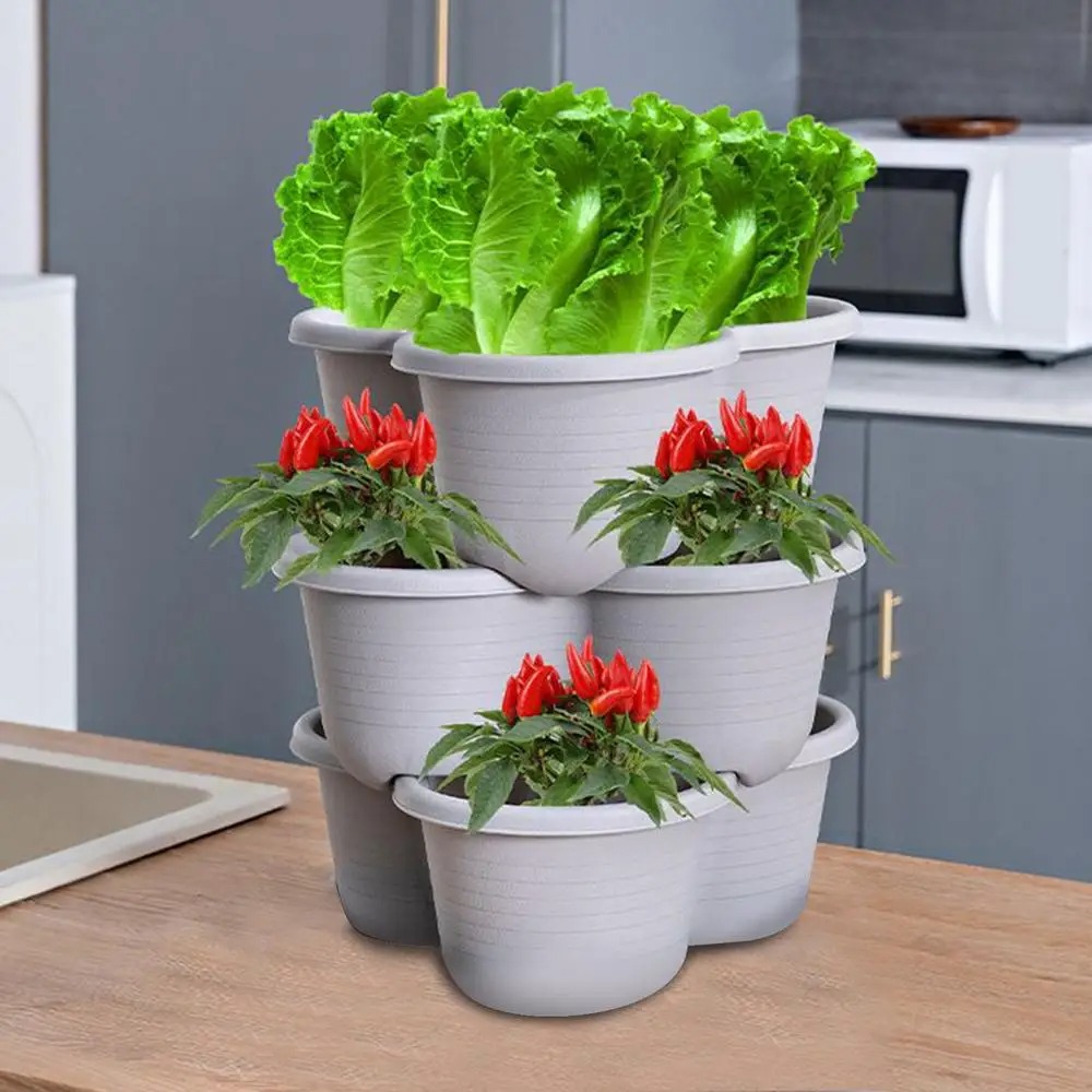 Maceta Vertical Apilable de Va - Vertical Planter Tower reseña y precio