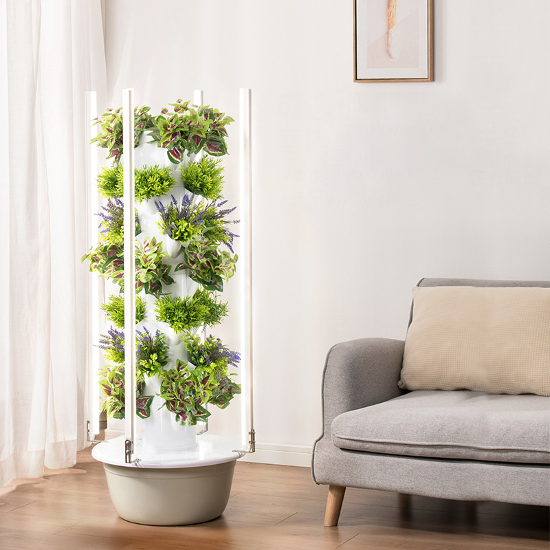 Con luz Led para cultivo, árbo - Vertical Planter Tower reseña y precio