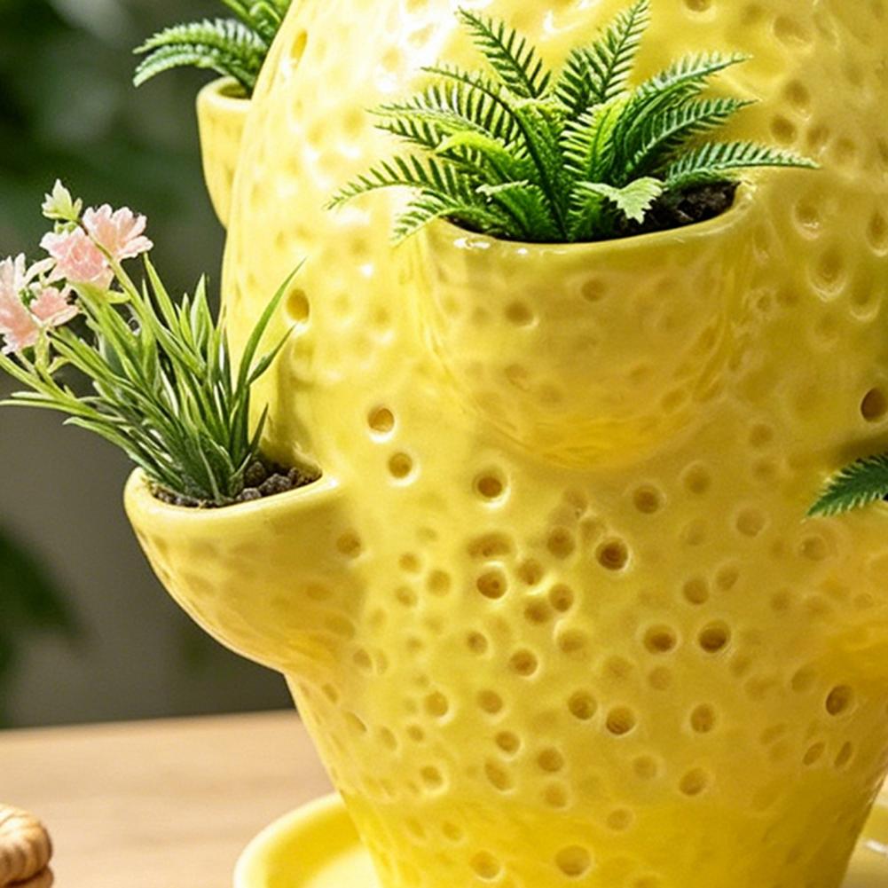 Maceta Decorativa en Relieve,  - Vertical Planter Tower reseña y precio